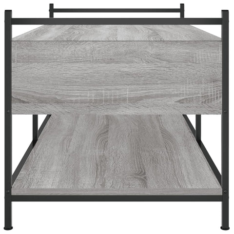 vidaXL Coffee Table Grey Sonoma 99x50x50 cm Engineered Wood