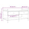 vidaXL Coffee Table Grey Sonoma 99x50x50 cm Engineered Wood