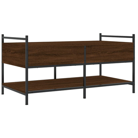 vidaXL Coffee Table Brown Oak 99x50x50 cm Engineered Wood