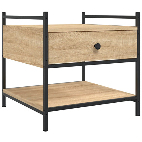 vidaXL Coffee Table Sonoma Oak 50x50x50 cm Engineered Wood