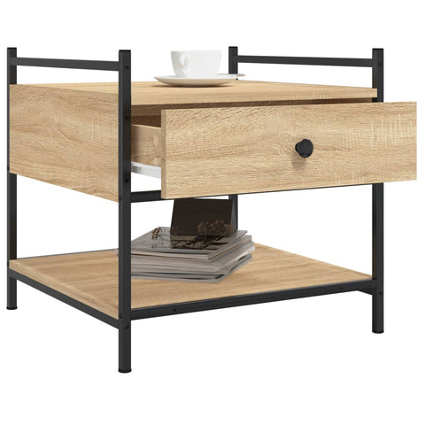 vidaXL Coffee Table Sonoma Oak 50x50x50 cm Engineered Wood