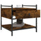 vidaXL Coffee Table Smoked Oak 50x50x50 cm Engineered Wood