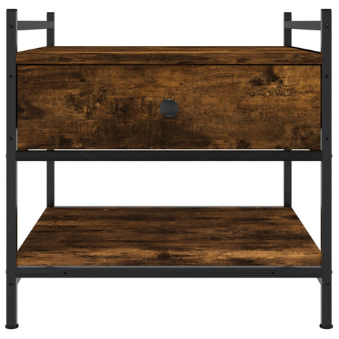 vidaXL Coffee Table Smoked Oak 50x50x50 cm Engineered Wood