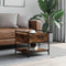 vidaXL Coffee Table Smoked Oak 50x50x50 cm Engineered Wood