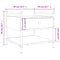 vidaXL Coffee Table Grey Sonoma 50x50x50 cm Engineered Wood