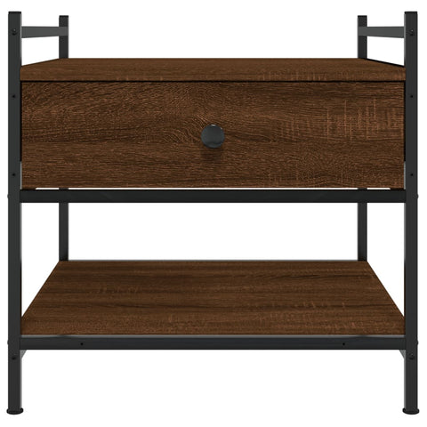vidaXL Coffee Table Brown Oak 50x50x50 cm Engineered Wood