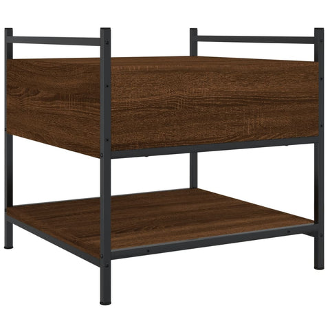 vidaXL Coffee Table Brown Oak 50x50x50 cm Engineered Wood