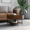 vidaXL Coffee Table Brown Oak 50x50x50 cm Engineered Wood