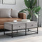 vidaXL Coffee Table Grey Sonoma 100x51x40 cm Engineered Wood
