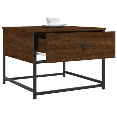 vidaXL Coffee Table Brown Oak 51x51x40 cm Engineered Wood