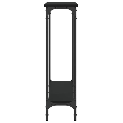 vidaXL Console Table Black 100x22.5x75 cm Engineered Wood