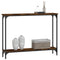 vidaXL Console Table Smoked Oak 100x22.5x75 cm Engineered Wood