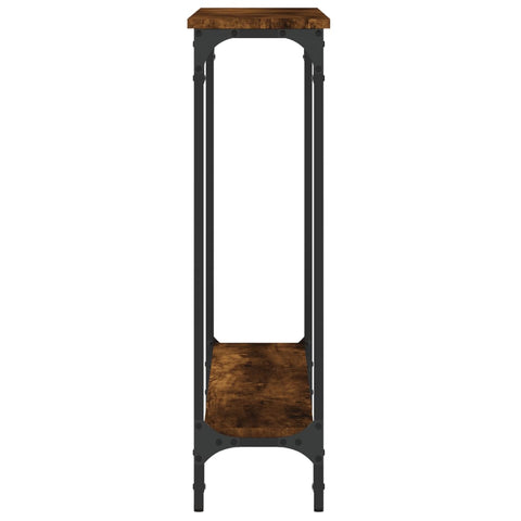 vidaXL Console Table Smoked Oak 100x22.5x75 cm Engineered Wood