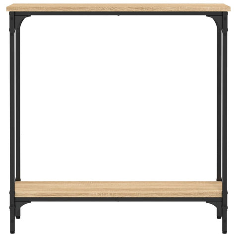 vidaXL Console Table Sonoma Oak 75x22.5x75 cm Engineered Wood