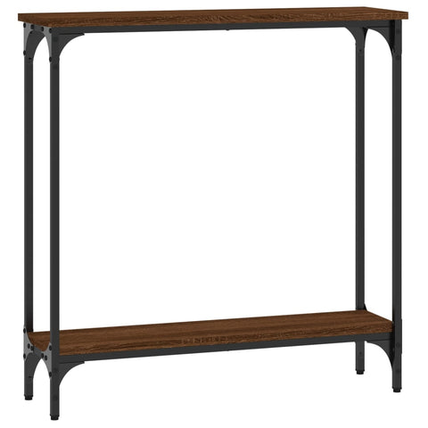 vidaXL Console Table Brown Oak 75x22.5x75 cm Engineered Wood
