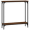 vidaXL Console Table Brown Oak 75x22.5x75 cm Engineered Wood