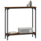 vidaXL Console Table Brown Oak 75x22.5x75 cm Engineered Wood