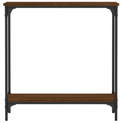 vidaXL Console Table Brown Oak 75x22.5x75 cm Engineered Wood