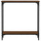 vidaXL Console Table Brown Oak 75x22.5x75 cm Engineered Wood