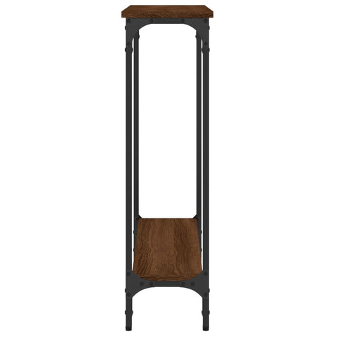 vidaXL Console Table Brown Oak 75x22.5x75 cm Engineered Wood