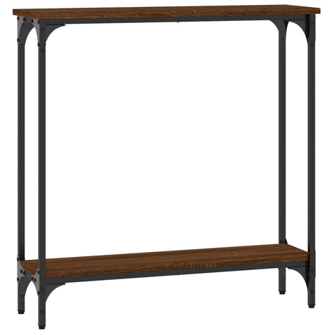 vidaXL Console Table Brown Oak 75x22.5x75 cm Engineered Wood
