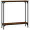 vidaXL Console Table Brown Oak 75x22.5x75 cm Engineered Wood