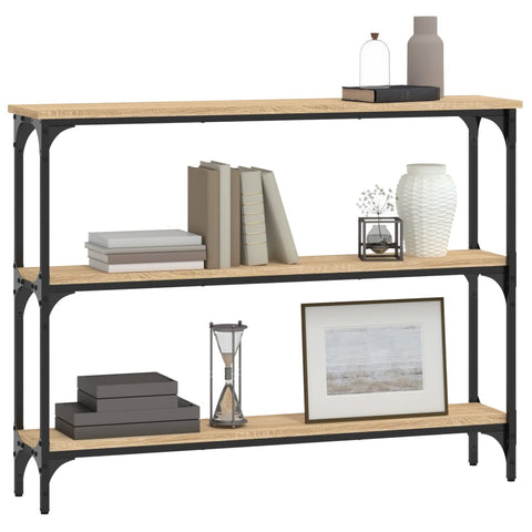 vidaXL Console Table Sonoma Oak 100x22.5x75 cm Engineered Wood