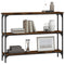 vidaXL Console Table Smoked Oak 100x22.5x75 cm Engineered Wood