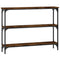 vidaXL Console Table Smoked Oak 100x22.5x75 cm Engineered Wood