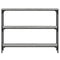 vidaXL Console Table Grey Sonoma 100x22.5x75 cm Engineered Wood