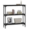 vidaXL Console Table Black 75x22.5x75 cm Engineered Wood