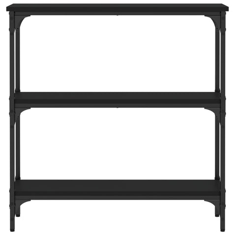 vidaXL Console Table Black 75x22.5x75 cm Engineered Wood