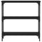 vidaXL Console Table Black 75x22.5x75 cm Engineered Wood