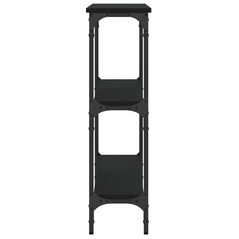 vidaXL Console Table Black 75x22.5x75 cm Engineered Wood