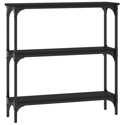 vidaXL Console Table Black 75x22.5x75 cm Engineered Wood