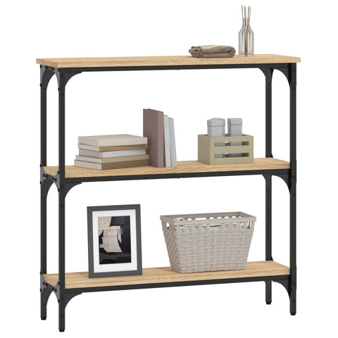 vidaXL Console Table Sonoma Oak 75x22.5x75 cm Engineered Wood