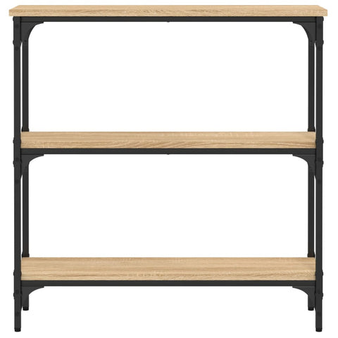 vidaXL Console Table Sonoma Oak 75x22.5x75 cm Engineered Wood