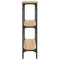 vidaXL Console Table Sonoma Oak 75x22.5x75 cm Engineered Wood