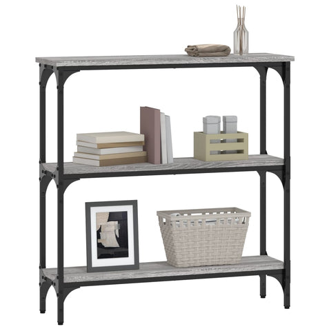 vidaXL Console Table Grey Sonoma 75x22.5x75 cm Engineered Wood