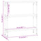 vidaXL Console Table Grey Sonoma 75x22.5x75 cm Engineered Wood