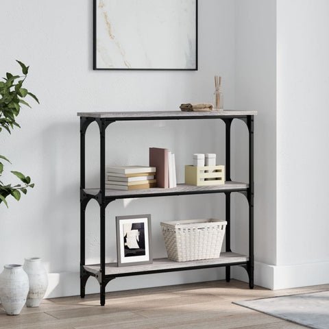 vidaXL Console Table Grey Sonoma 75x22.5x75 cm Engineered Wood