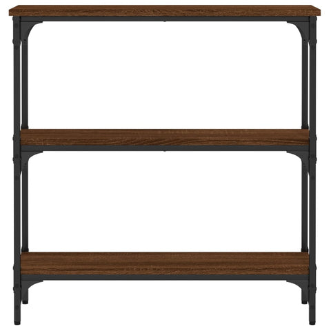 vidaXL Console Table Brown Oak 75x22.5x75 cm Engineered Wood