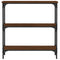 vidaXL Console Table Brown Oak 75x22.5x75 cm Engineered Wood