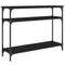 vidaXL Console Table Black 100x29x75 cm Engineered Wood