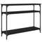 vidaXL Console Table Black 100x29x75 cm Engineered Wood