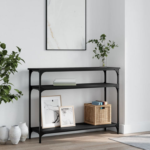vidaXL Console Table Black 100x29x75 cm Engineered Wood
