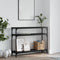 vidaXL Console Table Black 100x29x75 cm Engineered Wood