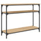 vidaXL Console Table Sonoma Oak 100x29x75 cm Engineered Wood