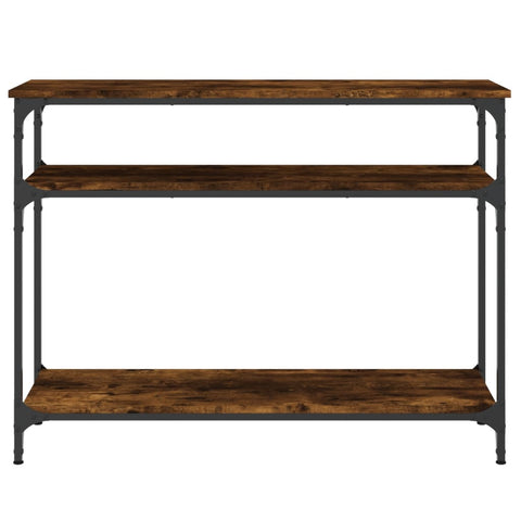 vidaXL Console Table Smoked Oak 100x29x75 cm Engineered Wood