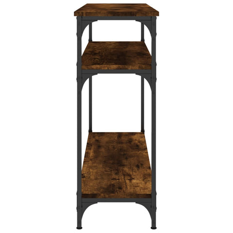 vidaXL Console Table Smoked Oak 100x29x75 cm Engineered Wood